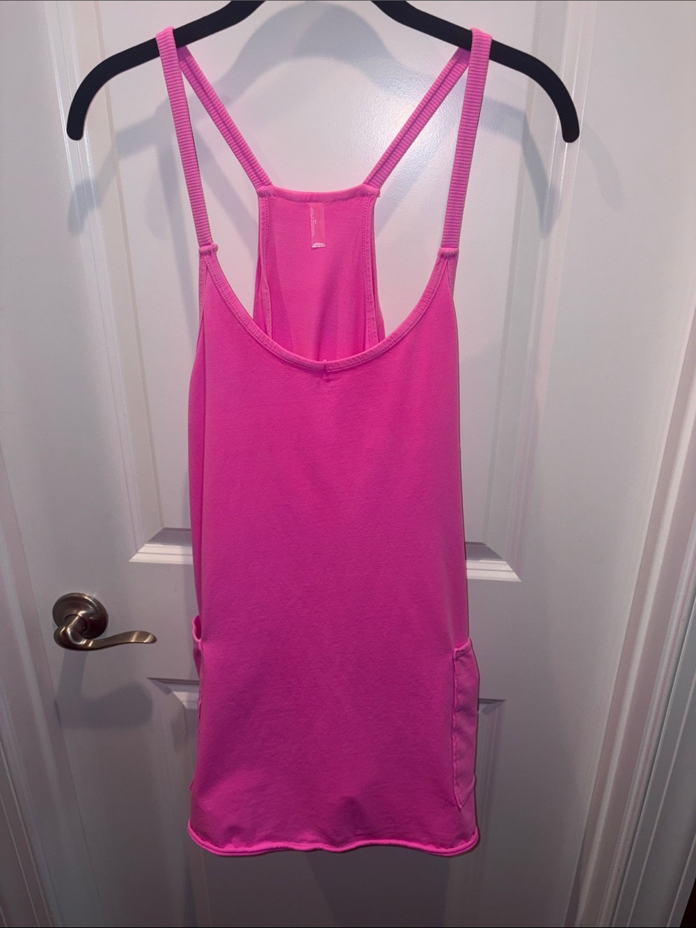 Free People Hot Shot Romper Neon Pink, S
